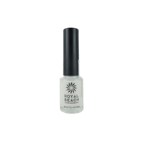 ROYAL BEACH Royal Beach Color Change Nail White to Pink C-04 Nail Polish WHITE/PINK 0.3 fl oz (8 ml) (x1)