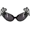 Black Fancy Dame Edna Style Sunglasses