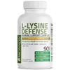 Bronson L-Lysine Immune Support 1500mg Olive Leaf Garlic Vitamin C & Zinc - 250 Capsules, 250 Count (1 Pack)