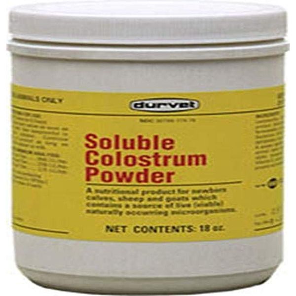 Durvet Soluble Colostrum Powder, 18 Ounce Container