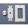 Silver 6mm-Stem Knob & White Wall Plate for M&S Volume Control