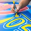 RAINBOW CHALK MARKERS LTD VIOLET AUTO MARKER - Removable Paint from Body Panels & Windscreens