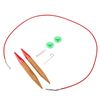Needles Ring Set, Interchangeable Carbonized Bamboo Needles Set Aluminum Circular Knitting Needles Ring Set