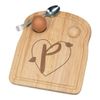 Letter P Heart Alphabet Breakfast Dippy Egg Cup Board Wooden Easter