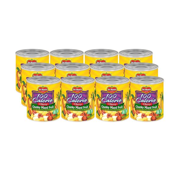 Del Monte Canned Cherry Chunky Fruit Cocktail in Light Syrup, 8.25 Ounce (Pack of 12)