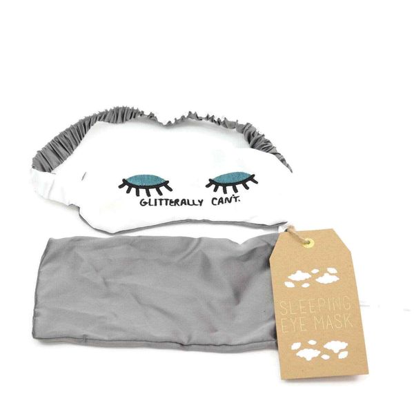 Sleep Mask twelveNYC Glitterally Can't Sleep Mask Gray