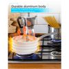 BLACK+DECKER(TM) 9-Piece Ceramic White Aluminum Cookware Set