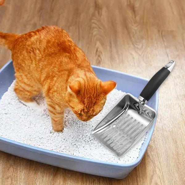 Cat Litter Scoop Long Handle Cat Sand Shovel for Pets Supplies Puppy Bunny