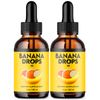(2 Pack) Banana Drops Advanced Formula Maximum Strength Liquid Supplement