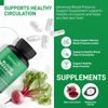 Pure Heart Blood Pressure Support Supplement Beet Root Extract & Magnesium 09/26
