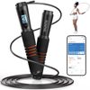 RENPHO Jump Rope, Connected with Apps, for Training, Jump Data Intelligence, Free Jump, Count Down Function, Timer Function, Syncing to Other Health Apps, Calorie Burning, Rope Length Adjustable, For