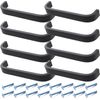 Pstyle. PST-043 Handle Pull Door Knob Drawer Hardware with Screws (Black, 96mm-8 Pack)