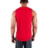 DEVOPS 3 Pack Men's Muscle Shirts Sleeveless Dry Fit Gym Workout Tank Top (Large, Black/Blue/Red)