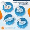 ExpressionMed - Adhesive Patch for Dexcom G6 (5-Pack) - Made in The USA, Waterproof, Split Backing, CGM Tape (Bright Summer Rainbows)