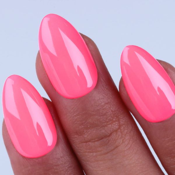 Imtiti Neon Gel Nail Polish, 1 Pcs 0.5 Fl Oz Neon Pink Gel Polish Soak Off LED U V Nail Gel Polish Spring Summer Gel Nail Polish DIY Nail Art Starter Manicure Salon Gel Nail Kit for Women Girls