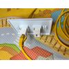 CAT6 RJ45  Wall Jack Easy Connect Wall Plate  25pc white colour/keyston