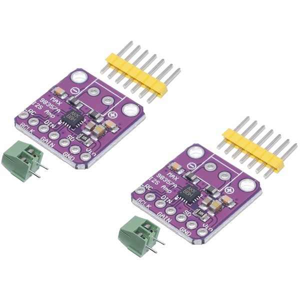MAX98357 3W Class D Audio Amplifier Decoder Module I2S Dac Unfiltered Pack of 2