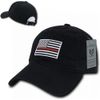 Rapiddominance A03-TRL-BLK Relaxed Graphic Cap, Thin Red Line, Black