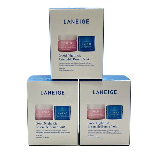 3 LANEIGE GOOD NIGHT KIT SCUFFED BOX