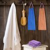 3 Pieces African Bathing Sponges African Back Scrubbers African Net Smoother Long Net Shower Sponges Exfoliating Loofahs with Ropes for Women Men Body Washing Accessories, Purple, Blue, Coffee