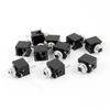 sourcing map 10 Pcs DIP PCB Mount 3 Poles Female 3.5mm Mono socket Jack