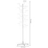 Modern White Metal Freestanding Customizable Retail Display Stand with 20 Hooks