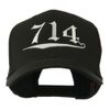 714 Orange County Area Code Embroidered Cap - Black OSFM
