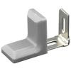 40 PCS L Shape Right Angle Corner Brackets,Shelf Bracket,Plastic Ourside Metal Inside Corner Brace (Grey)