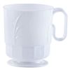 40 Pack Lillian Plastic Table settings Elegance Coffee White Mug Pearl 8 oz