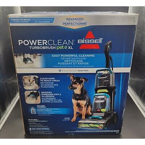 BISSELL POWERCLEAN Turbobrush Pet XL: Carpet & Upholstery Cleaning *NEW*