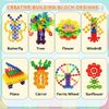 350 Pieces Kids Creative Building Blocks Toy Set Snowflake Construction Educational Kit