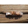 Peach Moonstones on a French Barrette