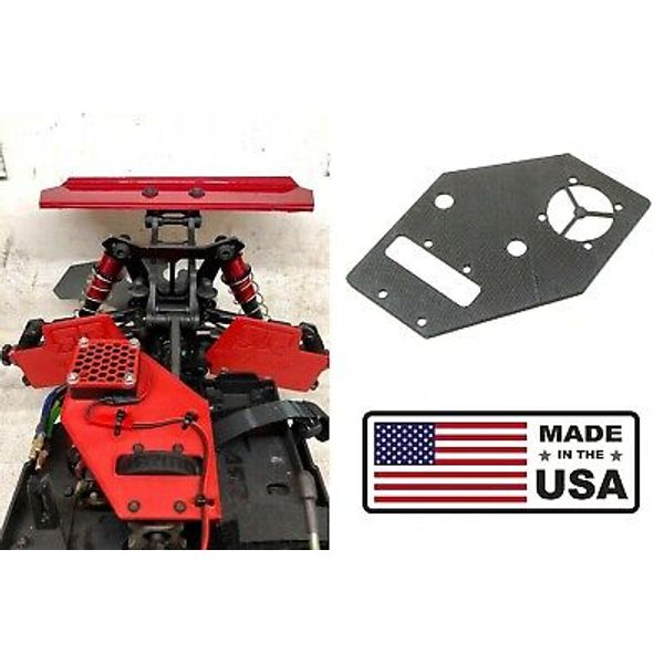 Motor Cooling Fan Mount Plate for Arrma Typhon 6s 1/8 Buggy (30x30 Fan)