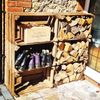 LOG STORAGE UNIT - Fire Wood/Log Store/Timber/Wood Burner BBQ Firepit