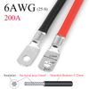 1.64FT 6AWG Cable Line with Ring Terminals (6AWG（25-8）)