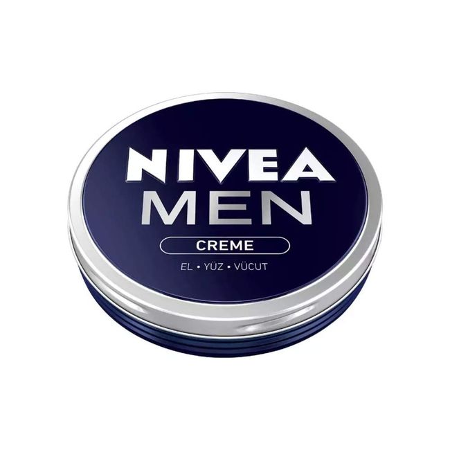 NIVEA MEN Creme Erkek Bakım Kremi 75 ml, El, Yüz ve Vücut Nemlendirici Krem, Hızlı Emilir, Yapışkan His Bırakmaz