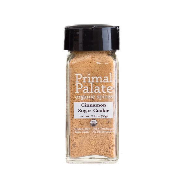 Primal Palate Organic Spices Cinnamon Sugar Cookie Blend, Certified Organic, 2.4 oz Bottle