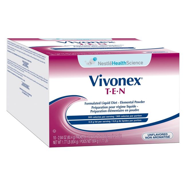 Nestle Vivonex T.E.N Oral Supplement Unflavored 2.84 oz Packet 60 Ct