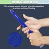 MAZEL Rubber Grip Solid 10 Pcs (Navy,Medium)