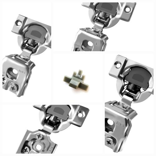 Berta 2-Pack, 86 Degree Angle Restriction Hinge Clips for Soft Close Face Frame Cabinet Hinges, 2 Pieces – Kitchen Cabinet Door Restraints
