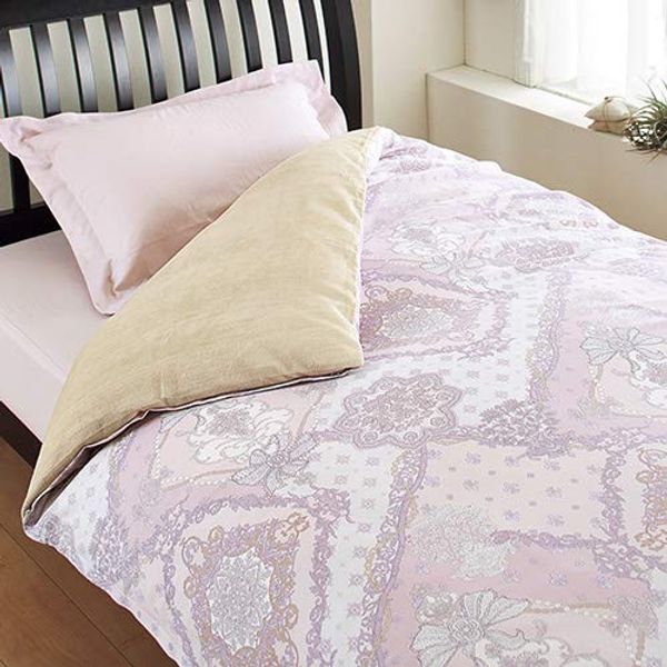 Nishikawa TFP-129 2120-29615 Warm Duvet Cover, (SL), 59.1 x 82.7 inches (150 x 210 cm), Pink