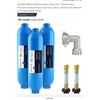 3 Pack RV Water Filter with Flexible Hose Protector, Reduces Odors, Sediments