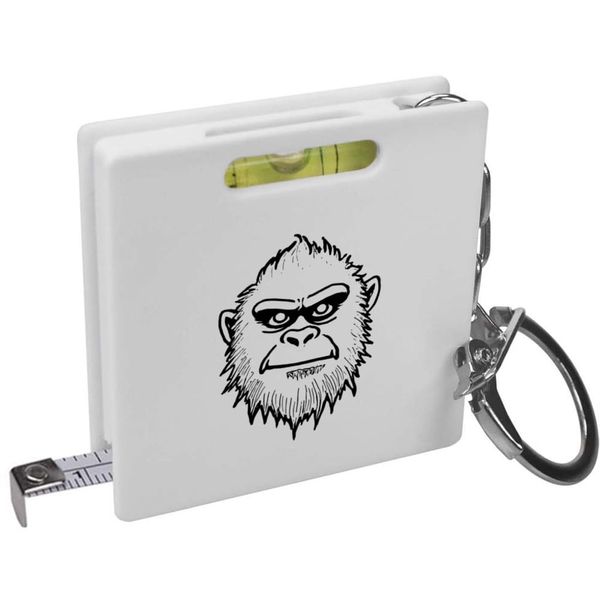 Azeeda 'Elusive Yeti' Keyring Tape Measure/Spirit Level Tool (KM00038281)