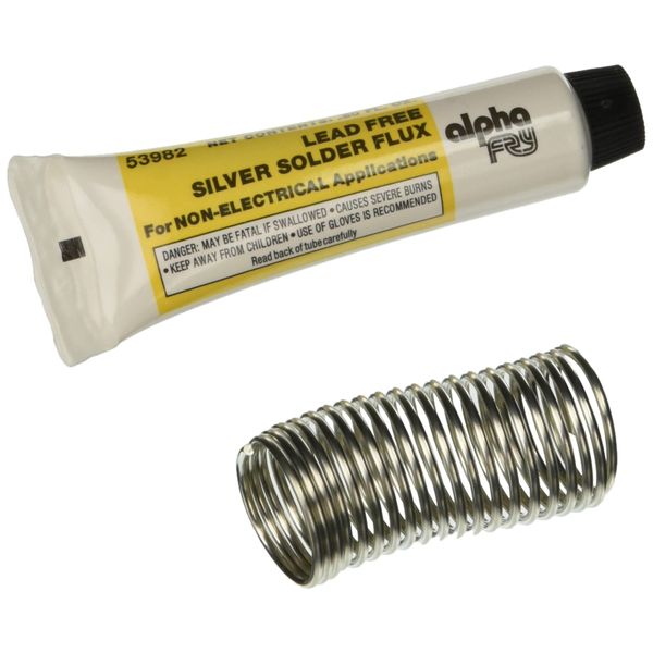 alpha fry 53982 AM53982 Cookson Elect Lead-Free Silver Solder and Flux Kit, No Size, No Color