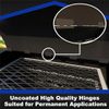 Heavy Duty Weldable Butt Hinges 3" x 3" - Steel Butt Hinges | 4 Pieces