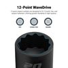 Capri Tools 5/16 in. Shallow Impact Socket, 3/8-Inch Drive, 12-Point, SAE