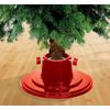 Garland 4 inch / 5 inch Plastic Christmas Tree Stand (Red)