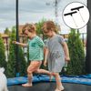 SHENLONG 2 Pack Trampoline Spring Pull Tool Kit Parts, T-Hook Tent Peg Puller, Trampoline Spring Tool Puller Hook, Trampoline Peg Puller with Plastic Handle for Jumping Trampoline Spring Installation