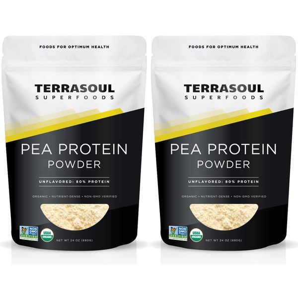 Terrasoul Superfoods Organic Pea Protein, 4.5 Lbs (3 Pack)