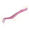 Clusters DIY Lash Tweezers, Eyelash Applicator, 2 in 1 Lash Tweezers Strip Lashes, Double Ended Eyelash Tool with Built in Lash Comb for Precise Lash Application, Curved Eyelash Nipper